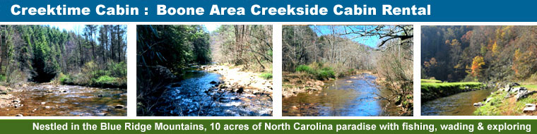 Creekside Cabins in Deep Gap, North Carolina, Near Boone NC